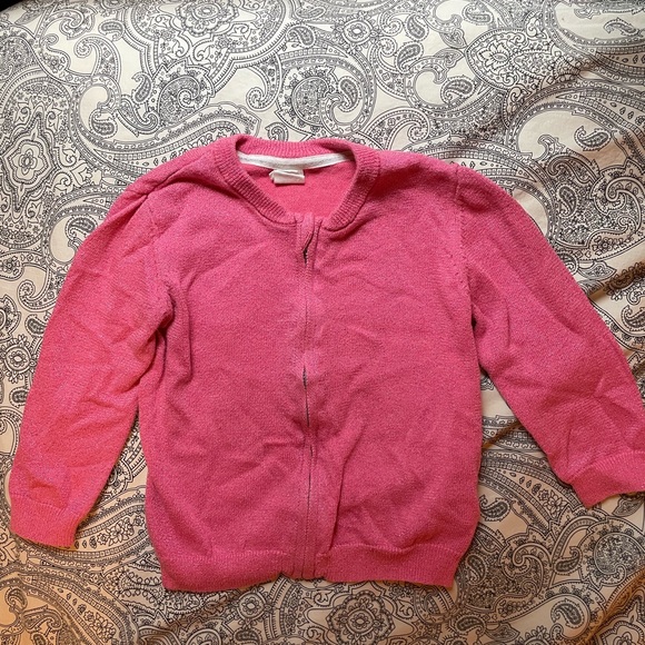 H&M Other - 3/$12 H&M Pink Sparkle Zip-Up Cardigan